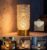 Rechargeable Bedside Lamp, Crystal Touch Table Lamp 3600mAh 15H Long Battery, 3 Color Dimmable Cordless Night Light for Bedroom Living Room, Copper Flower Vase Lamp