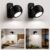 Rechargeable Cordless Wall Light AURI CX02 Touch Dimming Magnetic 360 Rotatable Battery Operated Wall Sconce for Reading,Bedroom,Living Room & Picture Lighting