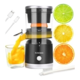 Rechargeable Electric Citrus Juicer with USB, Cleaning Brush, Portable