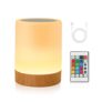 Rechargeable Touch & Remote RGB Night Light, 13 Colors, Dimmable LED
