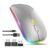 Rechargeable Wireless Laptop Mouse with USB-C Adapter, Bluetooth 800-2400 DPI