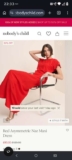 Red Asymmetric Naz Maxi Dress