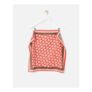 Red & Brown Ditsy Floral Square Scarf