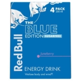 Red Bull Energy Drink Sugar Free Blue Edition Juneberry x 4