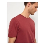Red Crew Neck Short Sleeve T Shirt