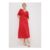Red Floral Midi Dress