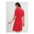 Red Floral Mini Tea Dress