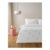Red & White Ditsy Heart Embroidered Scallop King Duvet Set