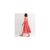 Red and Pink Floral Smock Midi Dress