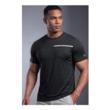 RedTape Black Running Quick-Dry Training T-Shirt