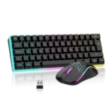 RedThunder K62 Wireless 60% RGB Keyboard and Mouse Combo