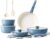 Redchef Ceramic Pots & Pans Set, 16 pcs Nonstick Cookware Set (Blue) W/Code