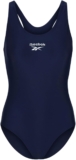 Reebok Adelia Womens Swimsuit One Piece in Blue Womens Swimming Costume with Racerback Straps for Support and Comfort