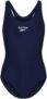 Reebok Adelia Womens Swimsuit One Piece in Blue Womens Swimming Costume with Racerback Straps for Support and Comfort