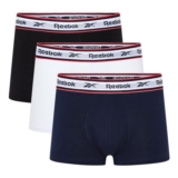 Reebok Barlow Mens Trunks Pack of 3, Cotton, Breathable