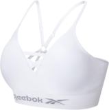 Reebok Womens Seamless Sports Bra Womens Sports Bras with Halter Neck Design High Support, Non Wired and Comfortable Bra Available in 4 Size Black, Grey Or White