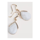 Reed Moon Drop Earrings