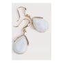 Reed Moon Drop Earrings