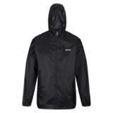 Regatta Mens Pack It III Waterproof Walking Jacket Pack-Away Breathable Lightweight – Black