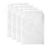 Reicyfang 4-Pack Reusable Straining Bags, 20x30cm Muslin Cloths for Cooking