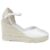Reign Leather Wedge Espadrilles – White Floral – Free C&C