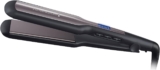Remington Hair Straightener Advanced Ceramic coating for Sleek & smooth glide, Wide longer length 110mm floating plates, Digital display, Heat proof pouch, Up to 230C, S5525 Black Grey