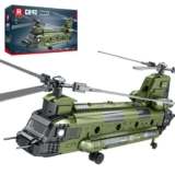 Reobrix CH-47 Military Helicopter Building Block Kit for Adults (1458 Pcs) Sold by reobrix / FBA