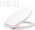 Requisite Needs Soft Close Toilet Seat, Easy to Clean, Simple Top Fixing, Standard Toilet Seats White with Adjustable Hinges.