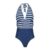 Retro Neckholder Swim Suit Swimsuit Navy by Rock Rebel by EMP