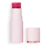 Revolution Skin Silk Marble Blush Stick, Cream-to-Powder, Vegan Berry Flush