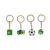 RevpoltIQ 4Pcs World Cup Soccer Keyrings