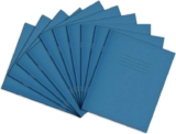 Rhino – 10 Pack – Exercise Books, 48-Page / 5mm Squared Paper Notebook, Light Blue