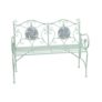 Rhone Metal Garden Bench with Floral Mosaic Pattern