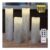 Rhytsing 4-Pack Silver Battery-Operated LED Candles, with Timer