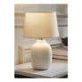 Ribbed Pattern Gloss Small Table Lamp