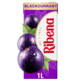 Ribena Blackcurrant Juice Drink 1L Carton Real British Blackcurrants Rich in Vitamin C – 90p S&S