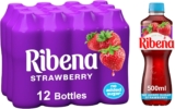 Ribena Strawberry Juice Drink No Added Sugar 500ml – Multipack of 12 Real Fruit Rich In Vitamin C No Artificial Colours or Flavours Fruity Refreshment Ready To Drink 100% Recycled