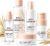Rice Ceramide Skin Care Sets & Kits – 5-Step Korean Glass Skin Care Set for Sensitive Skin with Rice Milky Toner, Serum, Lotion, Cleansing Powder & Eye Patches, Beauty Gift Sets for Women