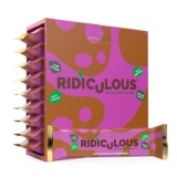 Ridiculous Vegan Protein Bar – Award Winning, Triple Chocolate Brownie, 9 Bars, 100% Plant Based & Palm Oil Free, High Protein Protein Works