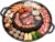 Rill Pans for Stove Tops Hotpot 2 in 1 with Nonstick Material Roasting Shabu Pot Barbecue Stove Grill Pan Heat-Resistant Handle for Table Oven Griddle Kitchen Camping Cooking