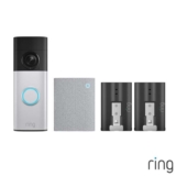 Ring Video Doorbell Plus (2nd Gen) with Chime (3rd Gen) and Additional Quick Release Battery – Auto Discount At Checkout