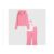 River Island Girls Set Pink Bow Ribbed 3 Piece Hooded Zip