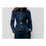 River Island Womens Jacket Indigo Denim Long Sleeve Belted