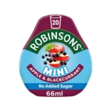 Robinsons Mini Apple & Blackcurrant No Added Sugar Squash 66ml Bottle