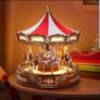 Robotime 3D Wooden Puzzle Carousel Music Box With LED Lights with code – Robotime Global Store