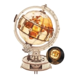 Robotime ROKR Luminous Globe 3D Wooden Puzzle Building Toys 20.3×16.7×29.3cm 1PC,Home decoration – Outlet