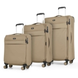 Rock Harper 3 Piece Softside Luggage Set In 4 Colours