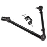 RockJam Premium Tube-Style Microphone Stand Boom Arm With Internal Springs, Desktop Clamp and Built-in Cable Management