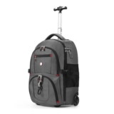 Rolling Backpack with Wheels, Water-Resistant, 17.3 Laptop Compartment Carry-On