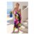 Roman Leaf Print Wrap Front Dress